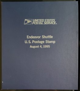 Scott #2544a Space Shuttle Endeavor Lift Off! Stamp Sheet in Display Book - MNH