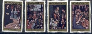 Nicaragua 1315-8 MNH Christmas, Art, Adoration of the Kings