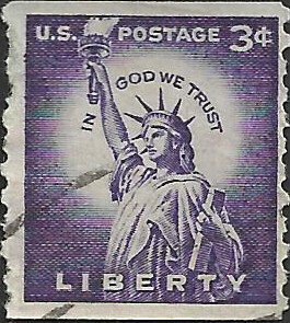 # 1057d USED TAGGED SMALL HOLES STATUE OF LIBERTY    