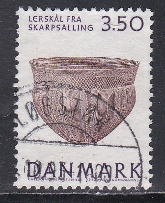 Denmark # 953, Earthen Ware Bowl, Used, 1/3 Cat.