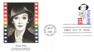 US FIRST DAY COVERS SILENT FILMS & EARLY MOVIE STARTS SET OF 11 FW CACHETS 1994