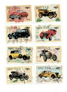 SPECIAL LOT Bhutan 1984 432-9 - Automobiles - 50 Sets of 8v - MNH