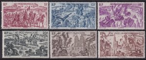 French West Africa 1946 Sc C5-10 air post set MH*