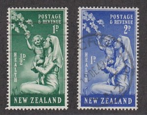 New Zealand # B34-35, Nurse & Child, Used.