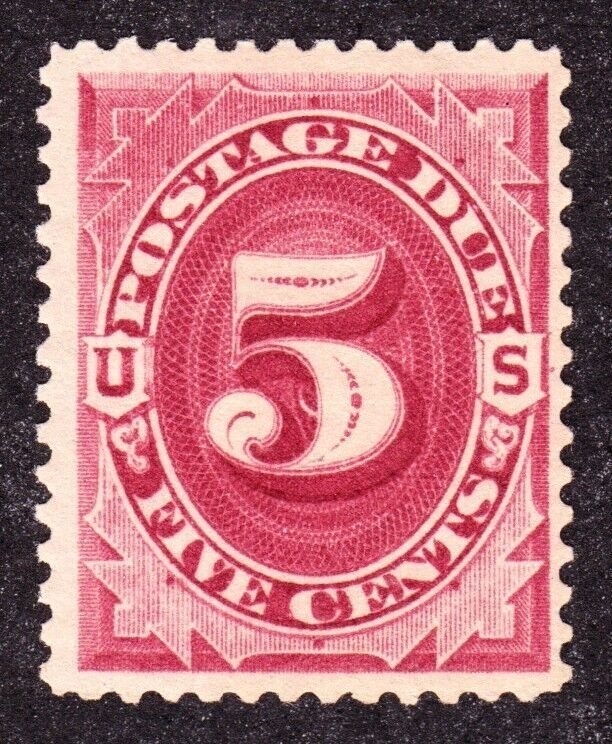 US J25 5c Postage Due Mint VF OG H SCV $110 (001)