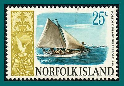 Norfolk Island 1968 Ships (series 3), 25c used  #110,SG87