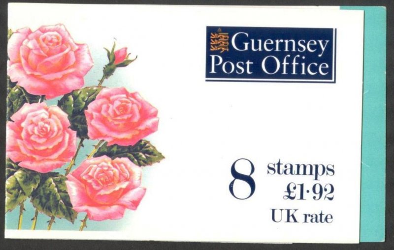 Guernsey UK 1993 Flowers Roses Booklet MNH