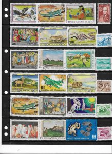 MONGOLIA COLLECTION ON STOCK SHEET MINT/USED