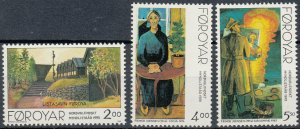 Faroe Islands 1995 #284-6 MNH. Art