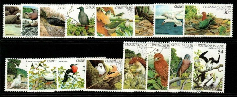 CHRISTMAS ISLAND SG152/67 1982-3 BIRDS FINE USED 