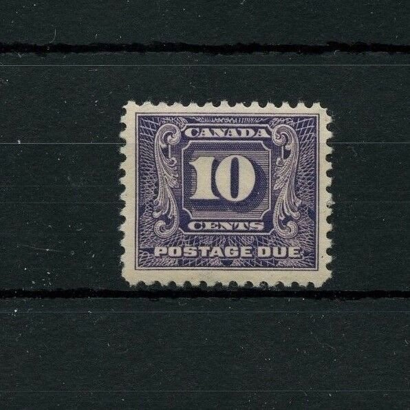 J10 postage due 10c VF MNH CAT $320, scarce Canada mint  