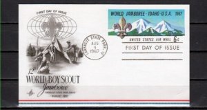 United States, 1967 issue. Idaho Scout Jamboree Postal Card. ^