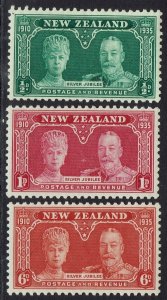 NEW ZEALAND 1935 KGV SILVER JUBILEE SET