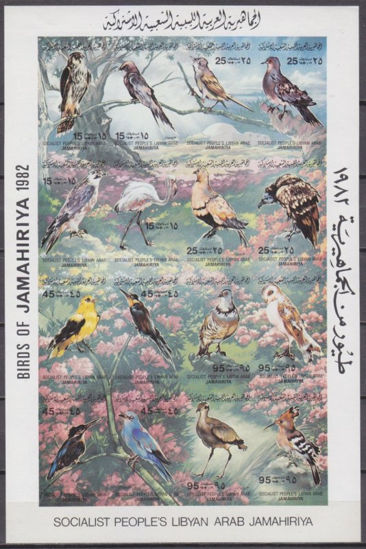 1983 Libya 1003-18KLb Birds 30,00 €