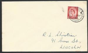 GB 1958 cover CARDIFF - CREWE TPO railway cancel...........................53344