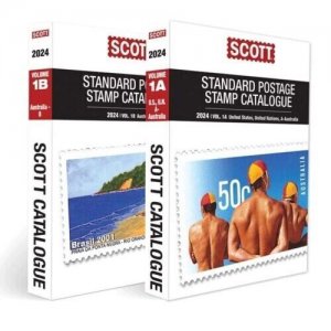 2024 Scott Standard Postage Stamp Catalogue, Vol 1 A+B (US,UN, A-B)