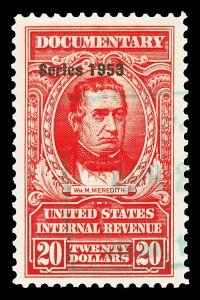 Scott R644 $20.00 1953 Dated Red Revenue Used VF Cat $22.50