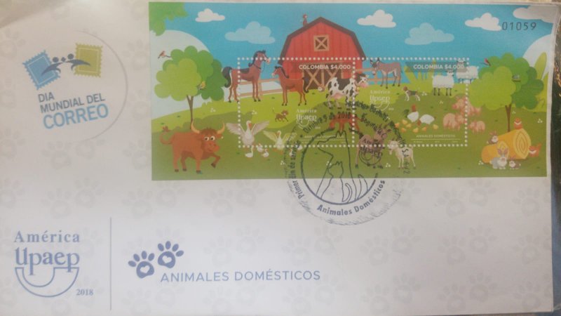 ​O) 2018 COLOMBIA, AMERICA UPAEP-DOMESTIC ANIMALS - PETS,  LANDSCAPE-PETS