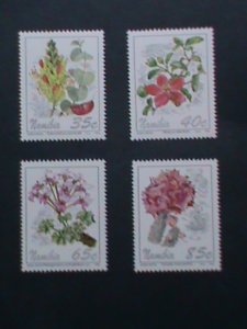 NAMIBIA 1994  SC#762-5 COLORFUL BEAUTIFUL LOVELY FLOWERS -MNH SET VERY FINE