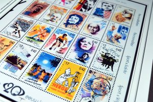 COLOR PRINTED BELGIUM 1976-1999 STAMP ALBUM PAGES (94 illustrated pages)