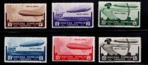 Cyrenaica Scott C12-C17 MNH** Zeppelin set