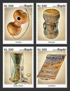 Angola - 2019 Musical Instruments - Set of 4 Stamps - ANG190127a 