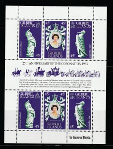 Gilbert Islands 312 Set MNH Queen Elizabeth Coronation Anniversary (B)