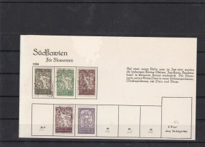 slovenia 1920  stamps on part page ref 10422