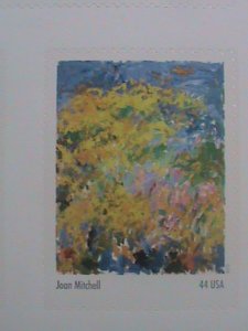 ​UNITED STATES-2010 SC#4444  ABSTRACT EXPRESSIONISTS-PAINTING-MNH S/S SHEET VF