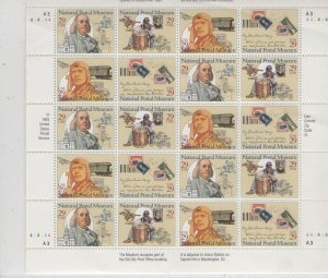 Scott 2779 - 2782 - National Postal Museum. Sheet of 20.  MNH. OG.  #02 2779sh20