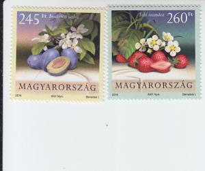 2014 Hungary Fruits (2) (Scott 4322-23) MNH