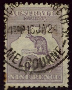 Australia SC#9 Used  Fine SCV$32.50...Grab a Bargain!