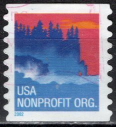 USA; 2002: Sc. # 3693: O/Used COIL dated 2002 Single Stamp
