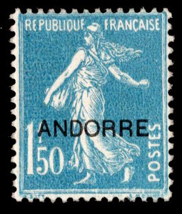 Andorra French Scott 17 Mint never hinged.