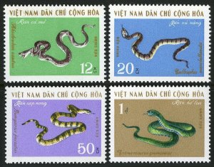 Viet Nam 613-616,MNH.Michel 641-644, Snakes 1970.