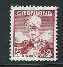 Greenland #2  5c  (MNG) CV $2.10