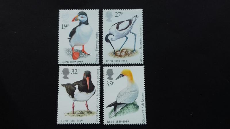 Great Britain 1989 The 100th Anniversary of RSPB - Birds Mint