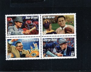 3143-3146 Football Coaches, MNH blk/4