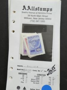 EDW1949SELL : BOLIVIA Mint & Used collection on pages with many Better. Cat $397