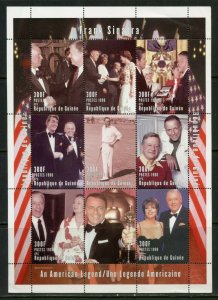 GUINEA FRANK SINATRA AN AMERICAN LEGEND SHEET  WITH  RONALD REAGAN  MINT NH