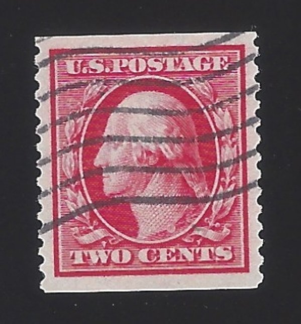 US #388 1910-11 Carmine Wmk 190 Perf 12 Vert Used VF SCV $2250