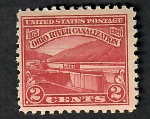 681 Ohio River Canalization MNH Single