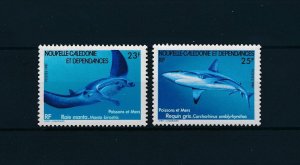 [60159] New Caledonia 1981 Marine life manta ray reef shark  MLH