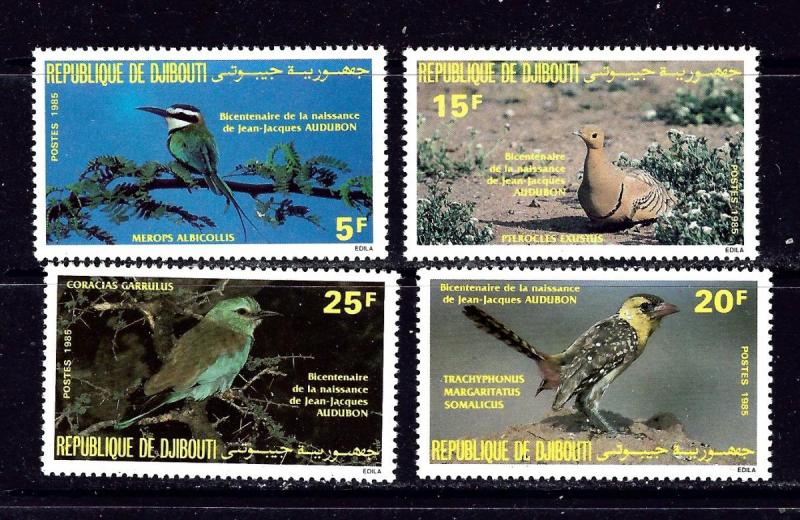 Djibouti 590-93 MNH 1985 Birds