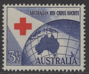 AUSTRALIA SG276 1954 ANNIV. OF RED CROSS SOCIETY MNH