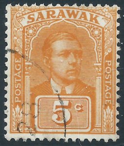Sarawak, Sc #57, 5c Used