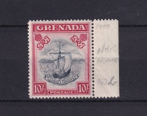 Grenada KGVI 1938 10/- p14 Margin SG163b MLH BP16103