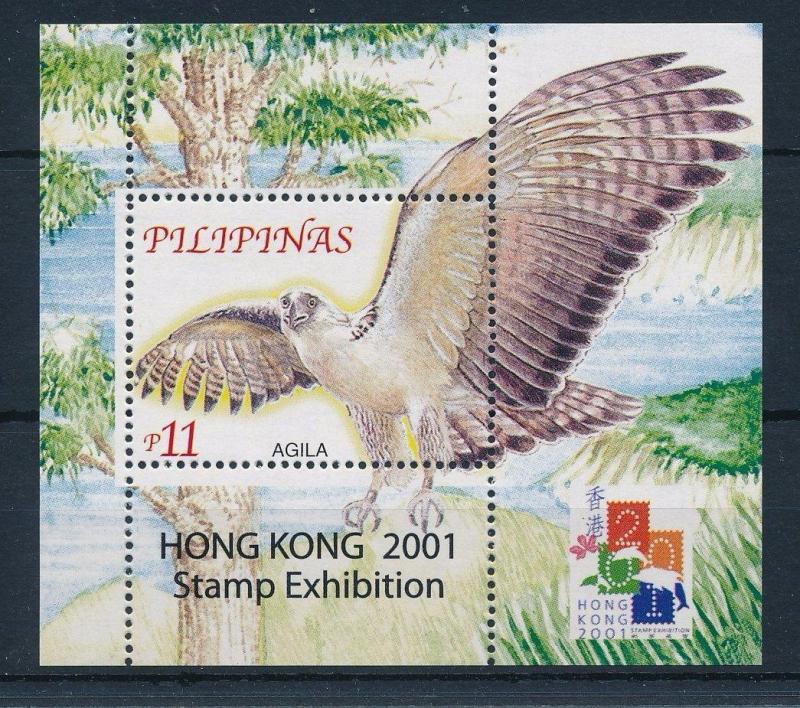 [28879] Philippines 2001 Birds Vögel Oiseaux Ucelli Eagle MNH Sheet