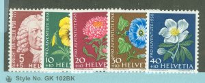 Switzerland #B277-81 Unused Single (Complete Set) (Flora) (Flowers)