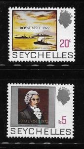 Seychelles 1972 Overprinted Royal Visit MNH A60